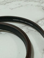 Hermes Mini Kelly 2 Epsom PHW Etoupe / Ecorce / Noir