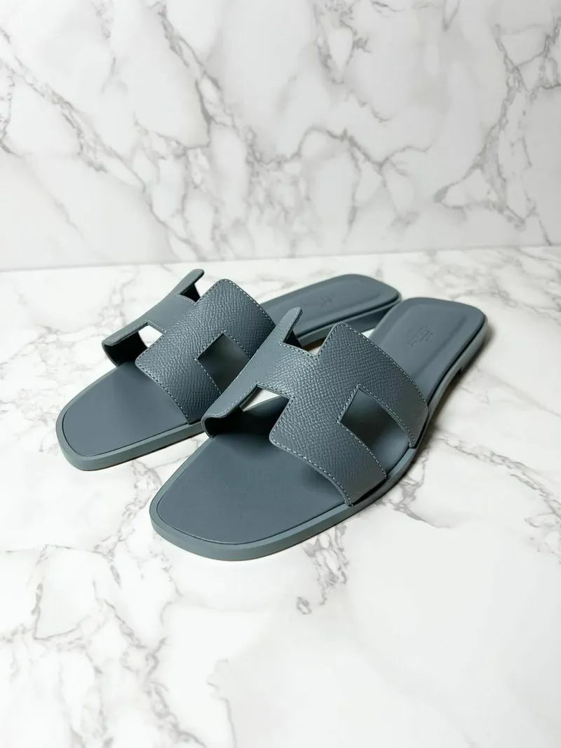 愛馬仕 Oran H Epsom 涼鞋，39 碼