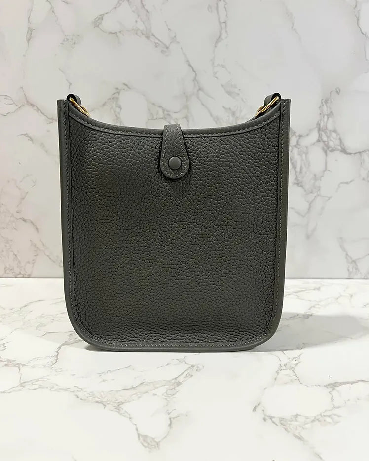 愛馬仕 Mini Evelyne 16 TC Gris Myer 0L GHW U 郵票