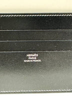 愛馬仕 H Sellier 卡包盒 黑色皮革