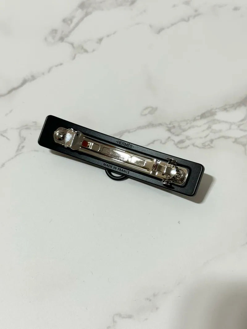 Hermes Caprice PM 黑色髮夾 黑色