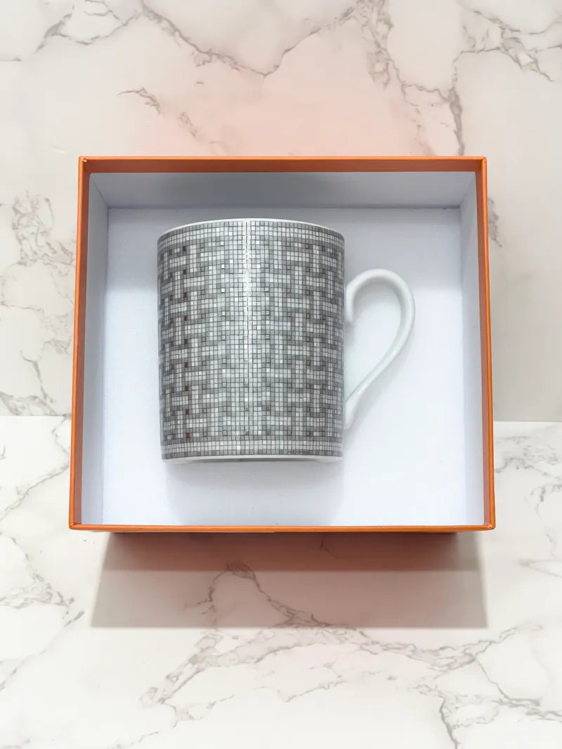 Hermes Mosaique AU 24 Platinum Mug 24k