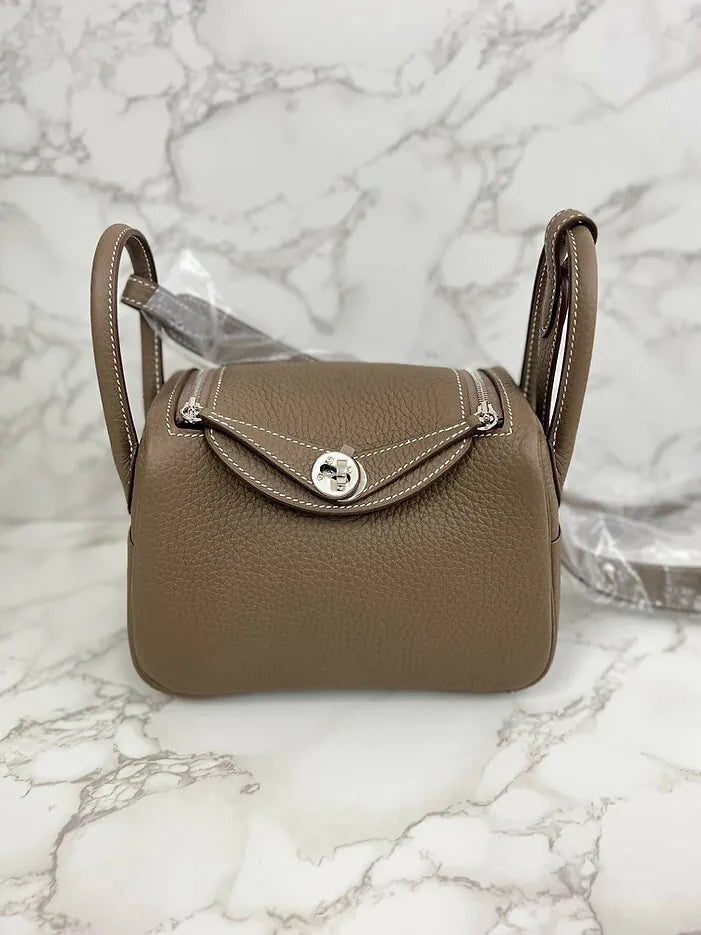 Hermes Mini Lindy TC Etoupe PHW 18