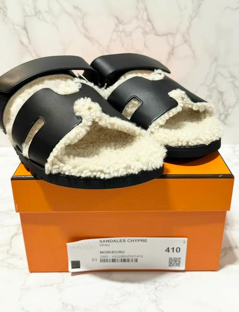 Hermes Sandales Femme Chypre Noir 41