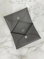 愛馬仕 Calvi 卡包 Gris Meyer Epsom 0L