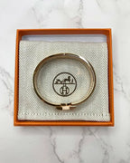 愛馬仕 Clic H 手鐲 白色 RGHW