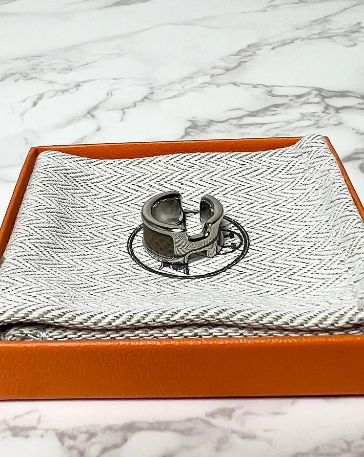 Hermes Bijou D'Oreille Olympe Etoupe PHW 耳環