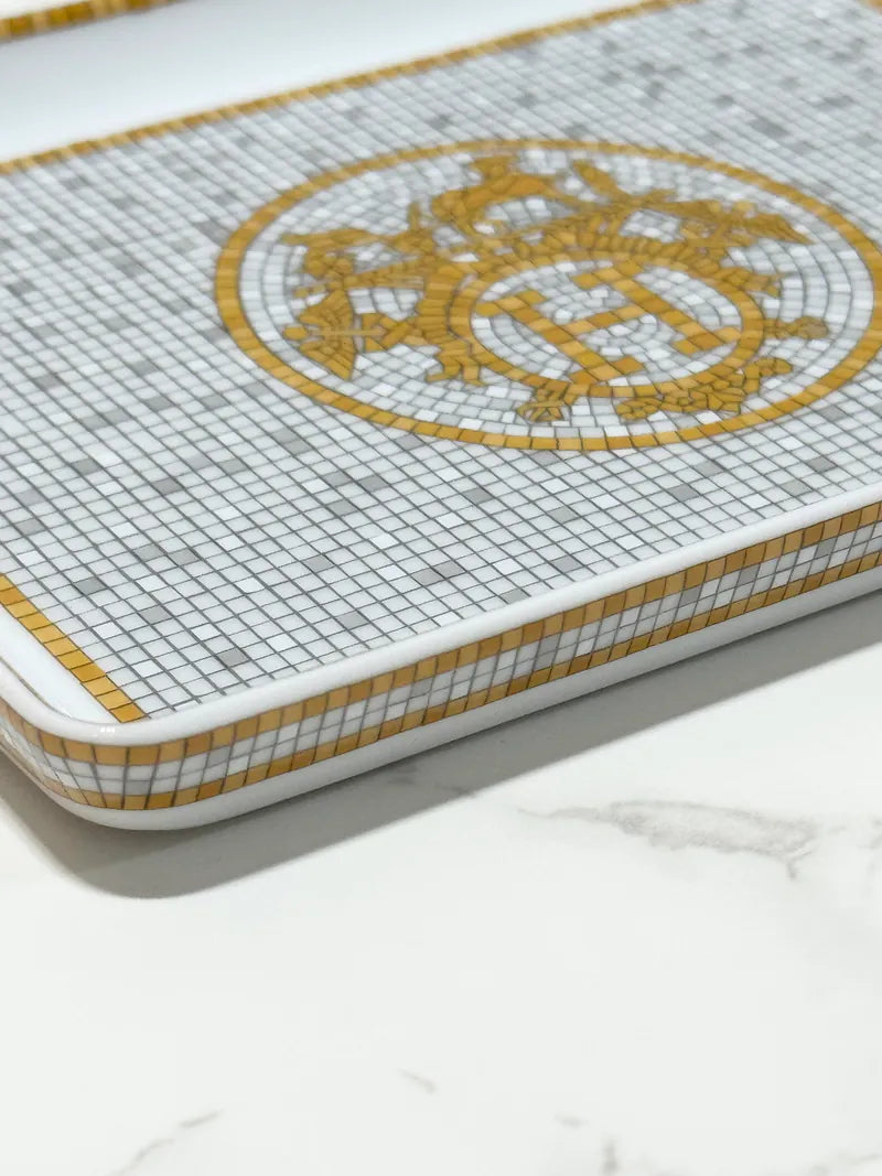 ❤️Hermes Mosaique au 24 金托盤，小號