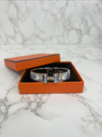 ❤️Hermes Clic H Colliers et Chiens 手鍊 PHW