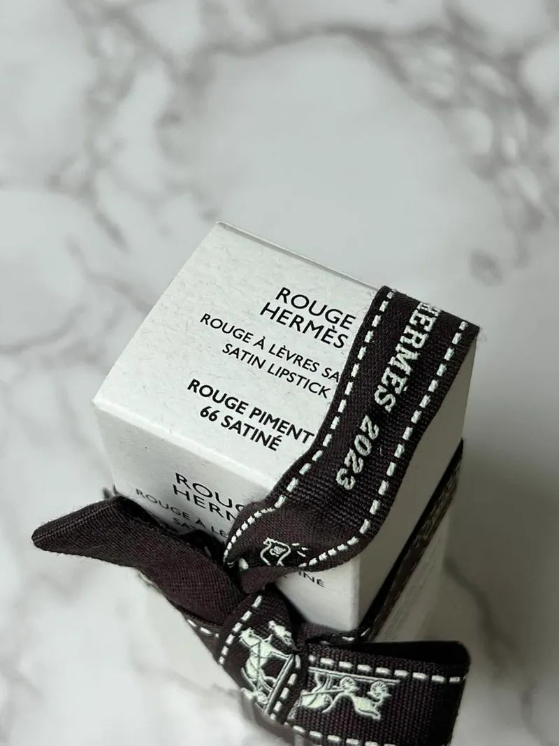 Hermes Lipstick 66 Satine Rouge Piment