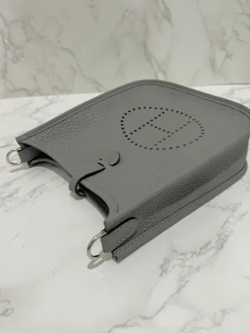 Hermes Mini Evelyne 16 TC Gris Myer PHW W Stamp