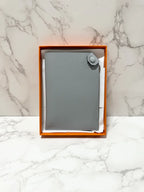 Hermes Porte-Passeport Tarmac Epsom Bleu Glacier Passport Holder