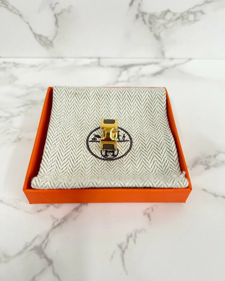 ❤️Hermes Bijou D'Oreille Olympe Etoupe GHW PM 型號