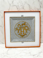 ❤️Hermes Mosaique au 24 金色方盤 n°5 尺寸 5 23 厘米