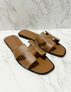 Hermes Oran Sandal H Naturel Size 39