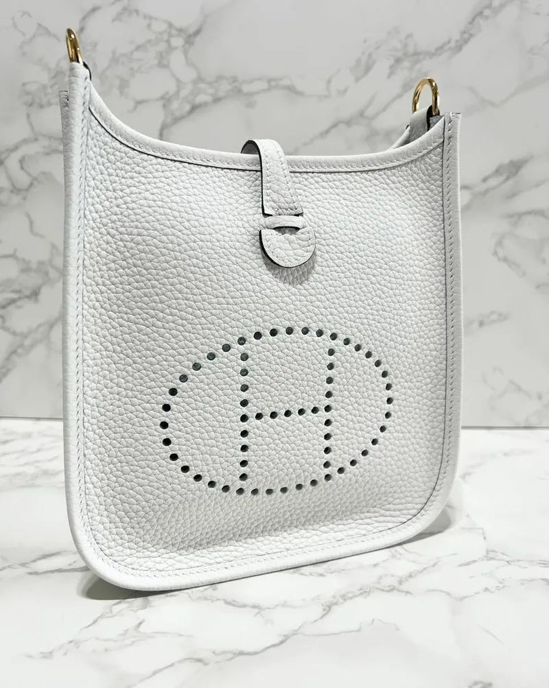 愛馬仕迷你 Evelyne 16 TC GHW 新款白色 0U