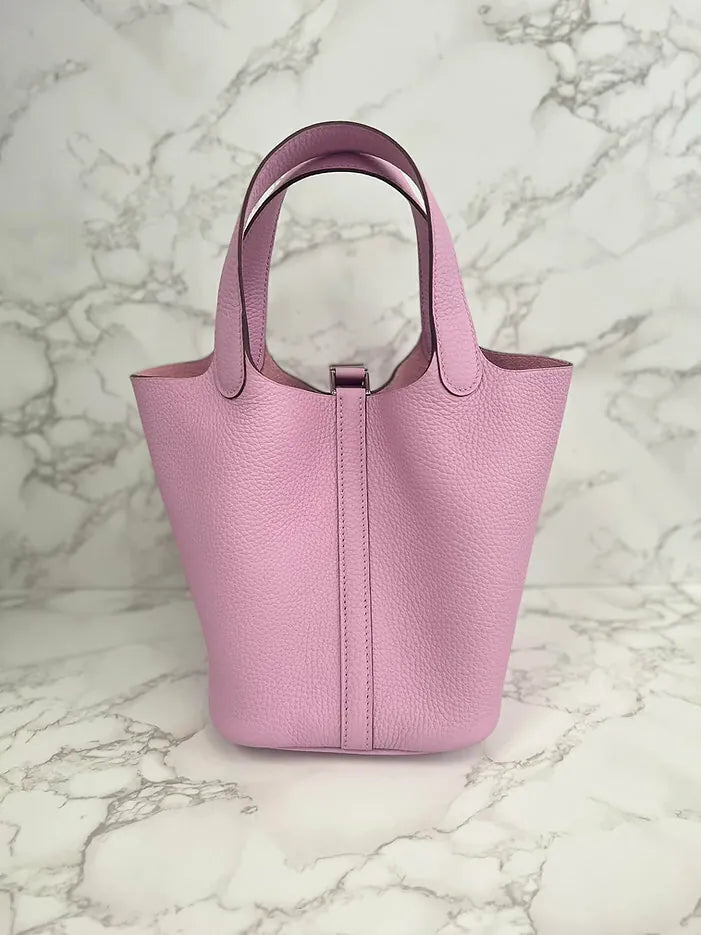 愛馬仕 Picotin Lock 18 包 Mauve Sylvestre TC PHW X9