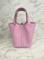 愛馬仕 Picotin Lock 18 包 Mauve Sylvestre TC PHW X9