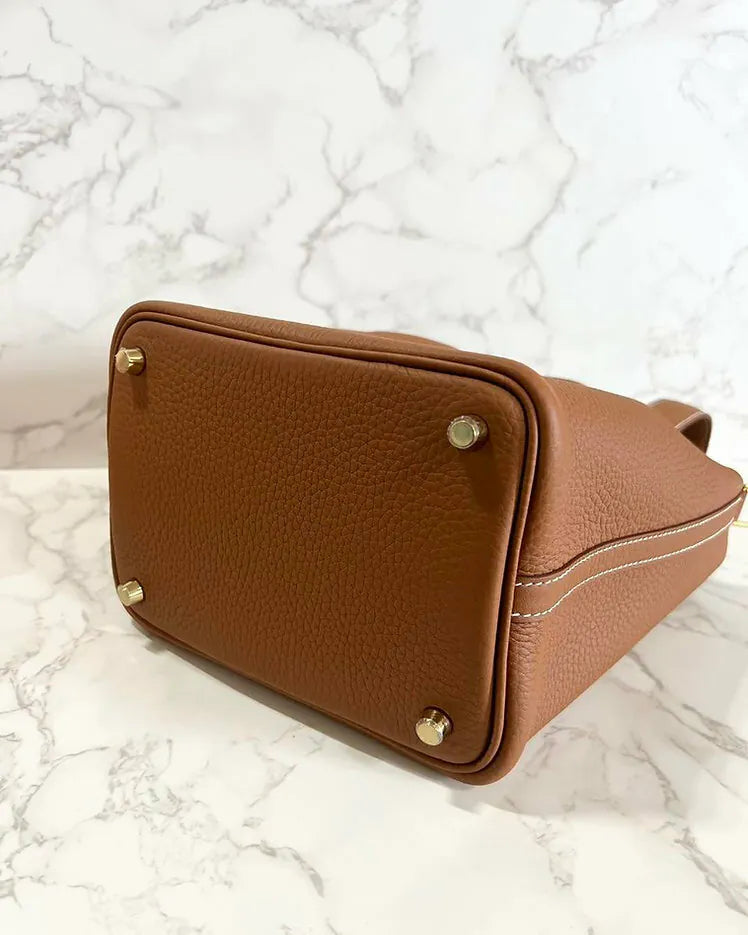 愛馬仕 Picotin 18 TC 金 37 GHW U 郵票