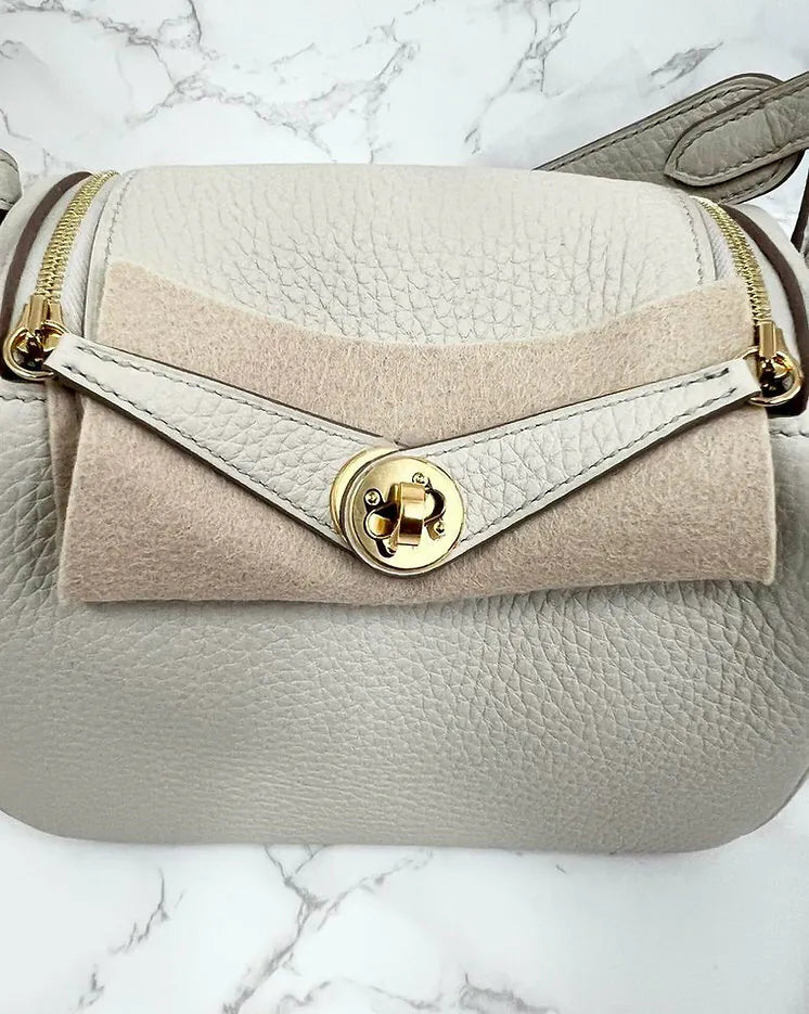 愛馬仕 Mini Lindy 8L TC Beton GHW 8L U 郵票