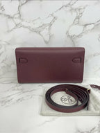 Hermes Kelly Classique To Go 錢包 Bordeaux Epsom GHW