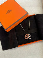 Hermes O'Maillon 吊墜項鍊 金 RGHW