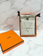 ❤️愛馬仕迷你 Pop H 吊墜項鍊 白色 RGHW