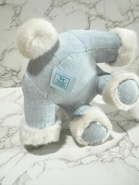 Hermes Baby Hermy plush horse Bleu Glacier