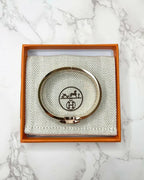 愛馬仕 Clic H 手鐲 Marron Glace RGHW PM 尺寸