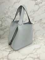 愛馬仕 Picotin Lock 18 包 淺藍色 TC PHW