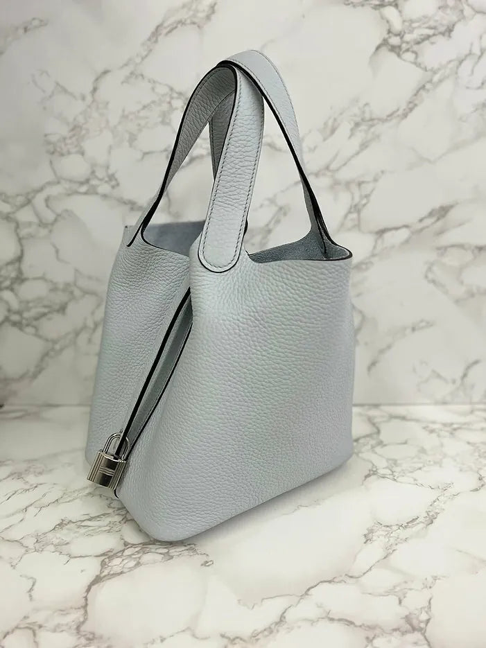 愛馬仕 Picotin Lock 18 包 淺藍色 TC PHW