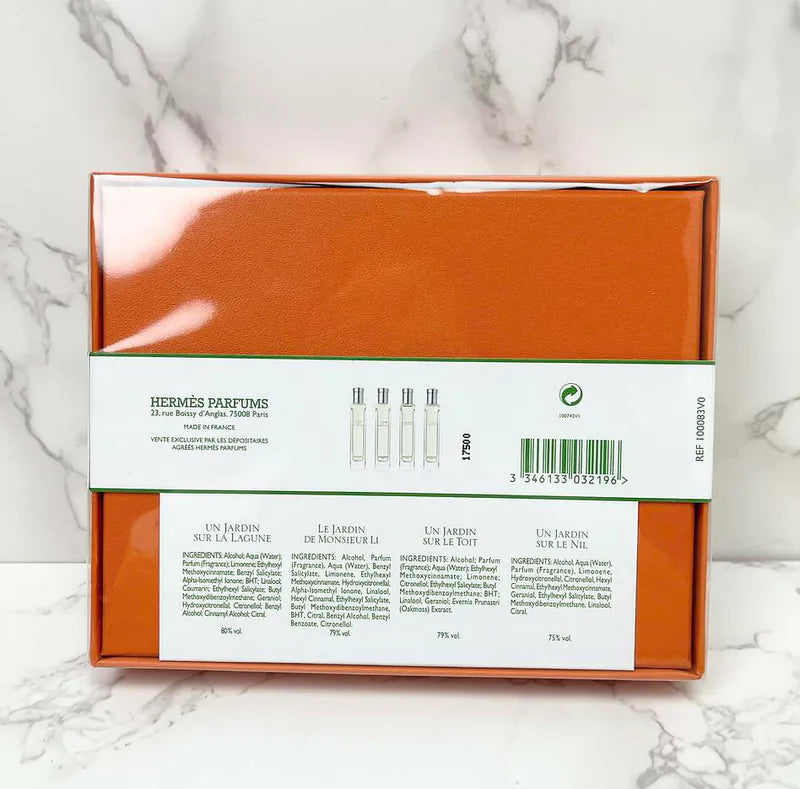 Hermes Les Jardins Parfums travel set