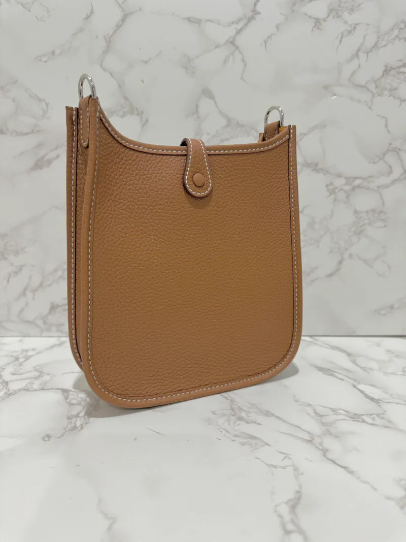 Hermes Mini Evelyne 16 Gold PHW W Stamp