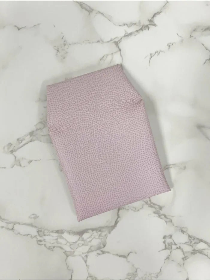 Hermes Bastia 零錢包 Mauve Pale Epsom 夢幻粉紅紫09