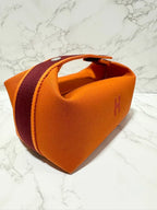 ❤️Hermes H Bride A Brac Case Small Model PM Orange Feu