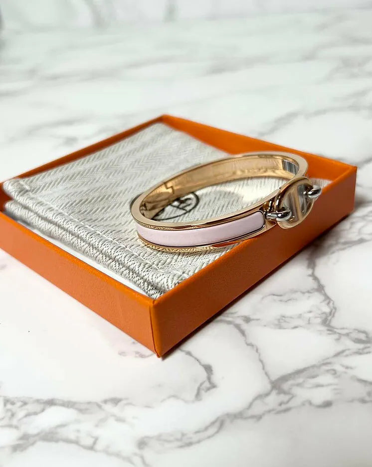 愛馬仕迷你 Clic Ch D'Ancre 手鐲 RGHW PM 尺寸