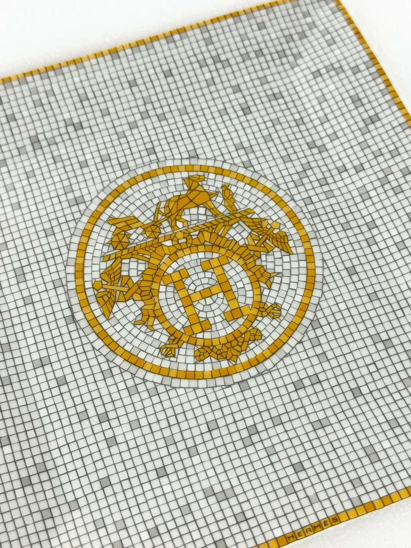 Hermes Mosaique au 24 gold square plate n°3