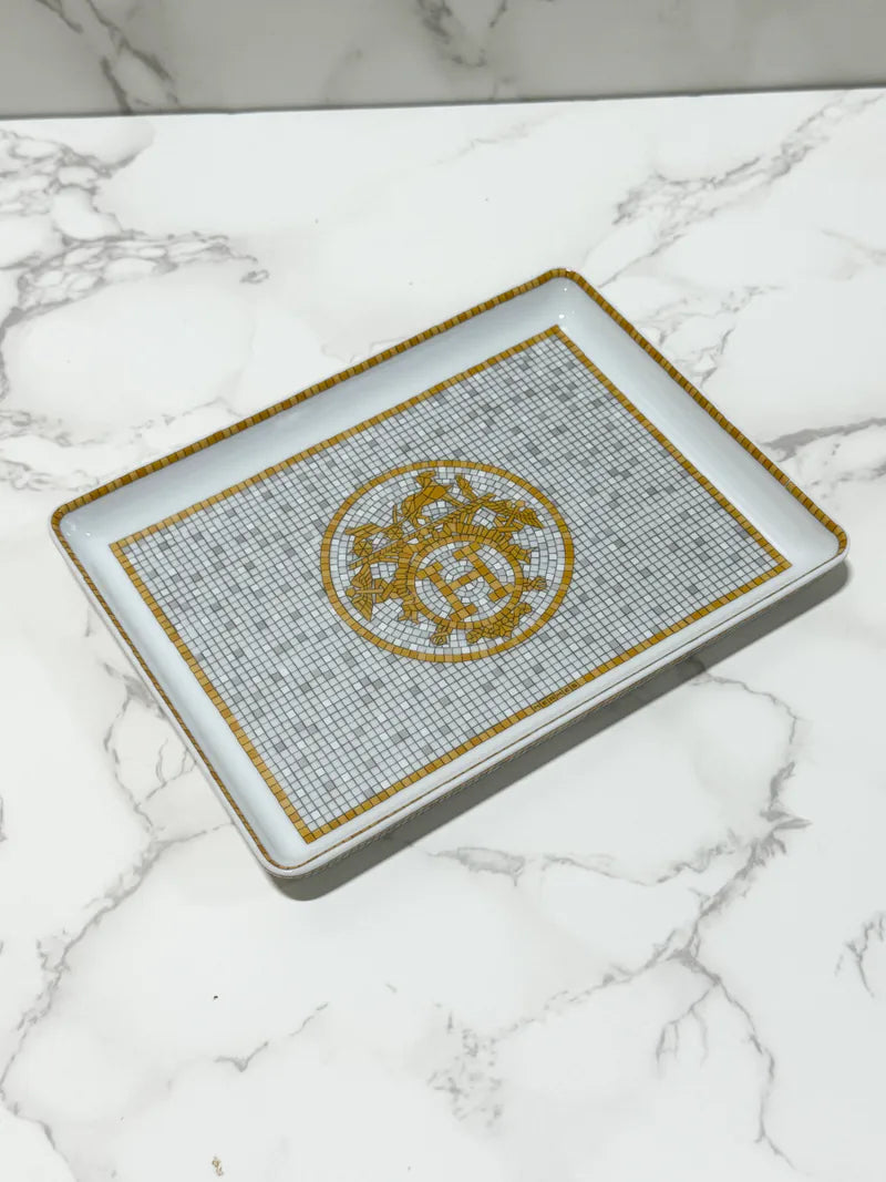 ❤️Hermes Mosaique au 24 金托盤，小號