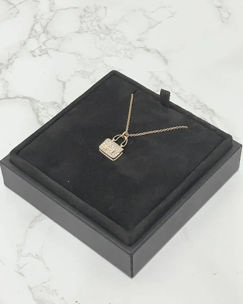 Hermes Amulettes Constance 吊墜玫瑰金項鍊