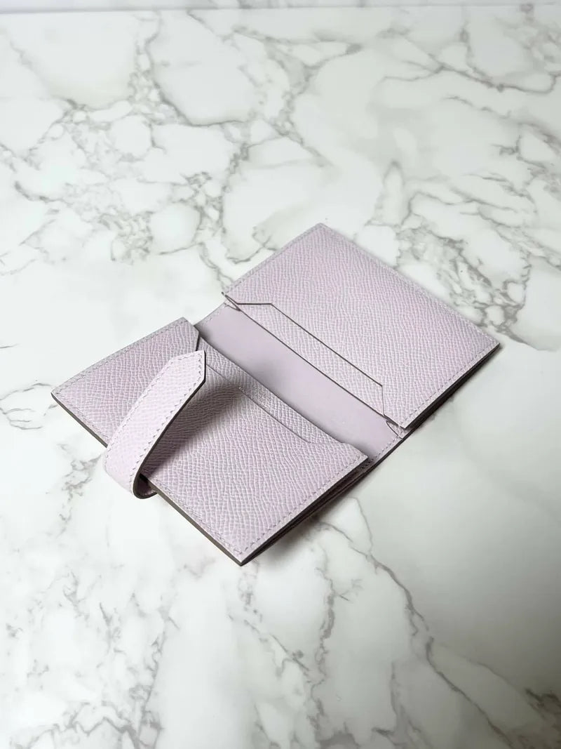 ❤️愛馬仕 Bearn 卡包皮夾 Epsom Mauve Pale PHW