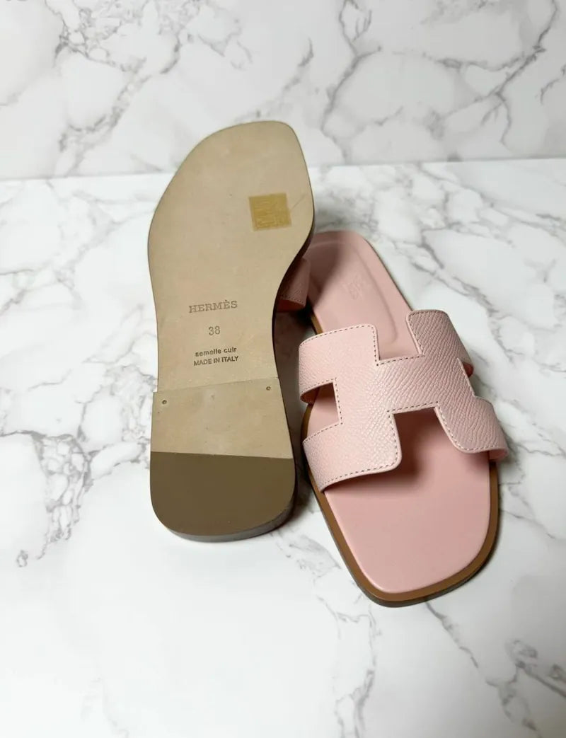 愛馬仕 Oran 涼鞋 H Rose Pale 38碼