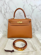 愛馬仕 Kelly 25 金 Epsom GHW 37