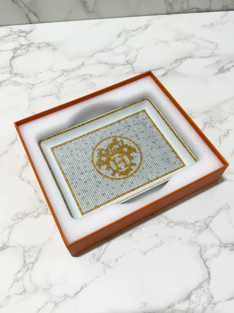 ❤️Hermes Mosaique au 24 金托盤，小號