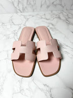 愛馬仕 Oran 涼鞋 H Rose Pale 38碼
