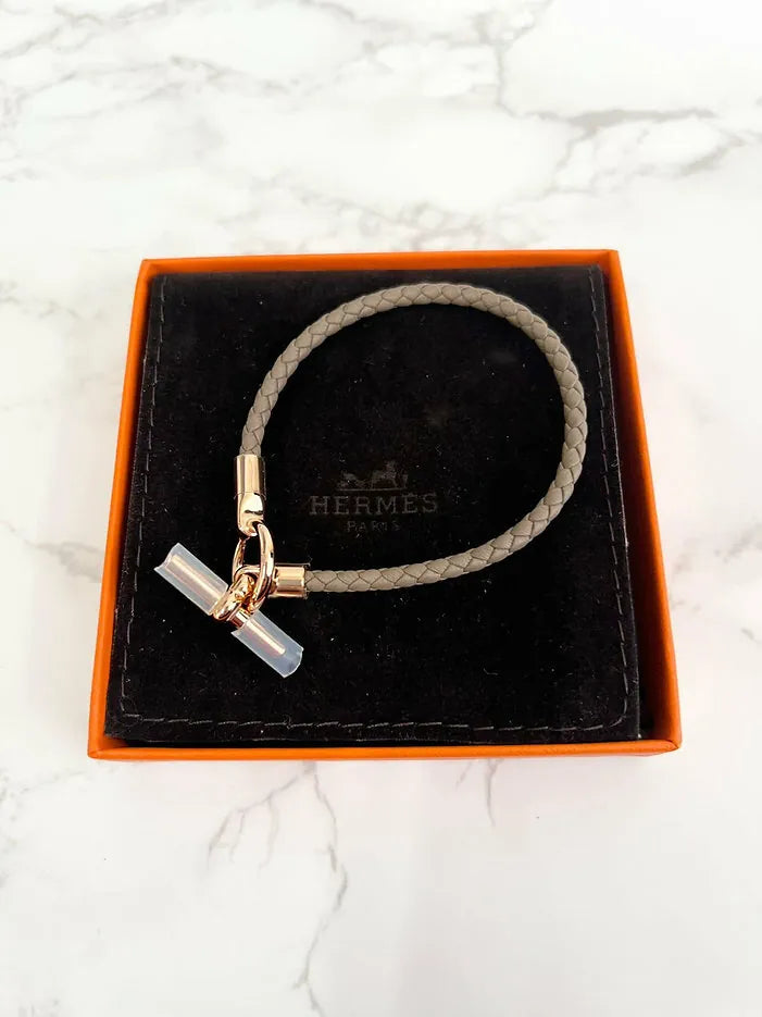 愛馬仕 Glenan 手鐲 etoupe T2