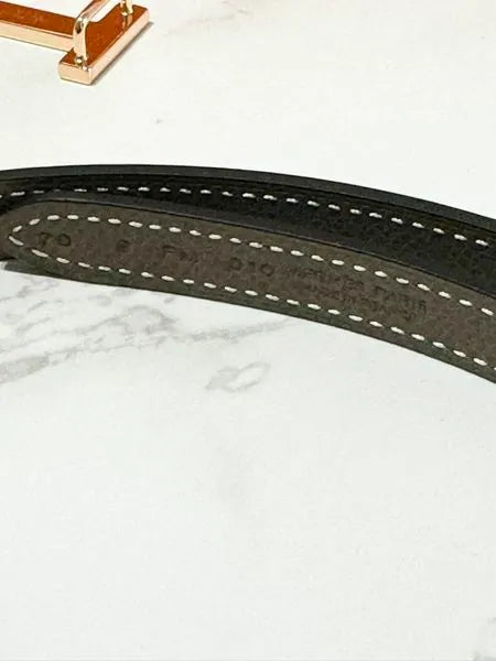Hermes Focus belt buckle & Reversible leather strap 13 mm 70