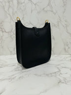 Hermes Mini Evelyne 16 TC Noir 89 B Stamp GHW