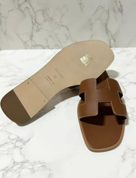 Hermes Oran Sandal H Gold Size 39