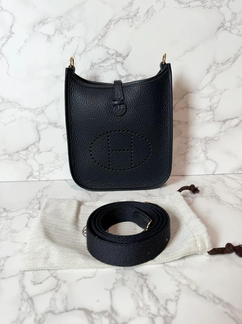 Hermes Mini Evelyne 16 TC Caban 3Y GHW W Stamp