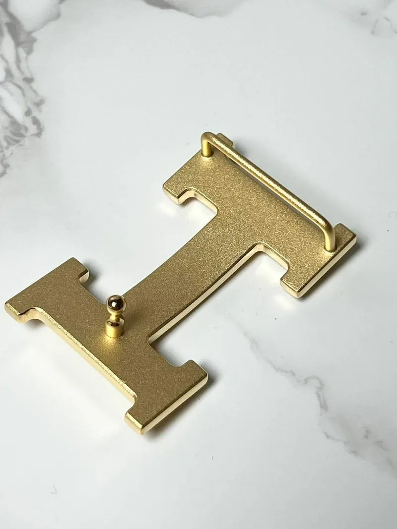 愛馬仕 32MM H 男士皮帶，雙面皮革錶帶，32 毫米寬，90 公分長